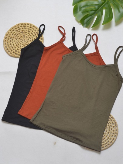 KIT TRIO DE BLUSA MALHA COM ALÇA