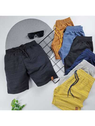 Kit 3 Bermudas Masculina Infantil Menino Verão Cores Sortidas
