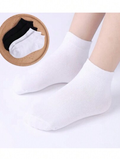 KIT 6 e 12 PARES Meia Infantil Branca Escolar Menina Menino 4-10 Anos