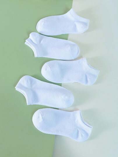 Meia Juvenil – Kit 6 Pares de Meia Soquete Cano Curto Branco