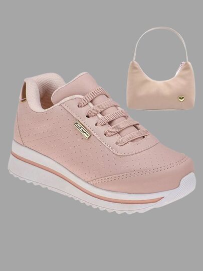 Tenis Infantil De Menina Feminino Com Bolsinha Volta As Aulas Infantil