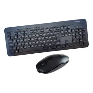 Teclado Mouse Sem Fio Bateria Recarregável Usb Multi Tc250 Cor do mouse Preto Cor do teclado Preto