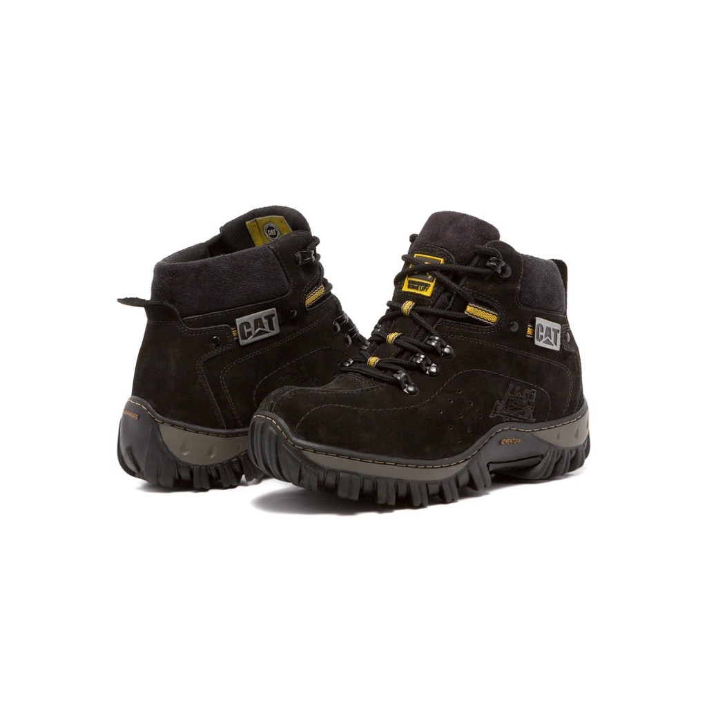 Bota Coturno CAT Adventro Cano Baixo Couro Legítimo