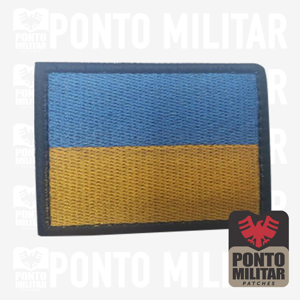 Bandeira da Ucrânia Bordado patches Airsoft – Ponto militar
