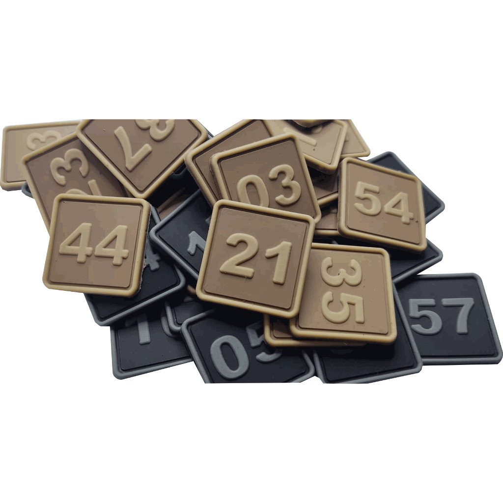 Patch Emblema Número do 26 ao 50 Emborrachado com Velcro Airsoft Paintball – Ponto Militar