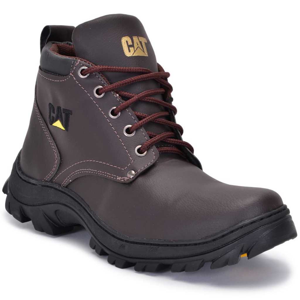 Bota Coturno Caterpillar Casual Marron Couro Ecológico 10