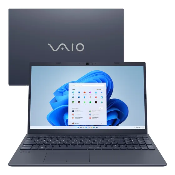 Notebook VAIO FE15 Intel Core i5 12th 16GB 512GB SSD Tela 15,6” Full HD Antirreflexo Windows 11 Home Cinza Grafite B2621H