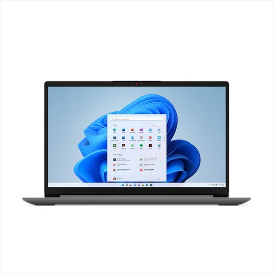 Notebook Lenovo Ideapad 1i Intel Core I3 – 1215U, 4GB RAM, 256GB SSD, Windows 11 Home, Tela 15.6” – 82VY000TBR Cor cinza