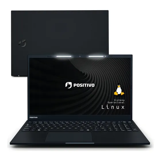 Notebook Positivo Vision R15 Lumina Bar Amd Ryzen 5 16gb 512gb, Tela 15 Full Hd Antirreflexo, Linux – Preto