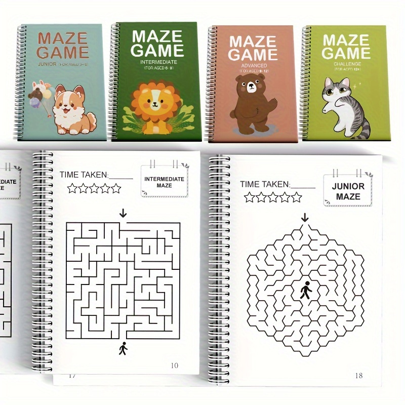 Jogo de Labirinto: Livro para Treino de Concentração Infantil, Ideal para Crianças