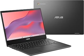 ASUS Laptop Chromebook CM14, tela antirreflexo HD de 14 polegadas (1366 x 768), MediaTek Kompanio 520, 4 GB RAM, 64 GB eMMC, ChromeOS, cinza, CM1402CM2A-DS44, cinza gravidade