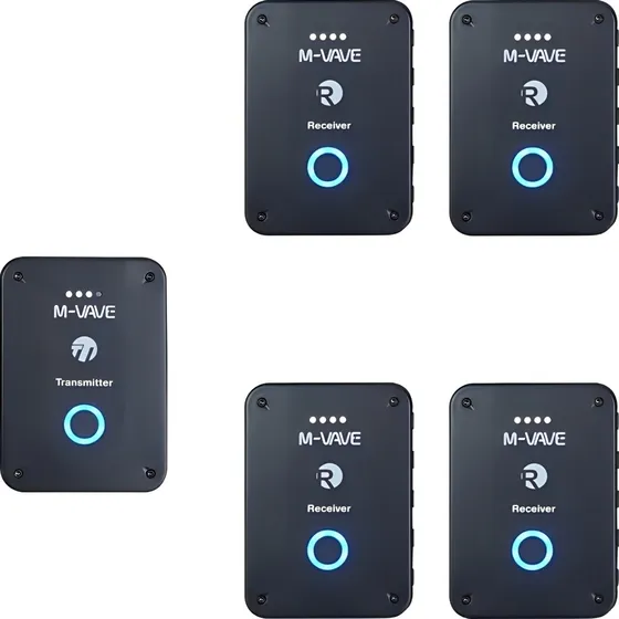Retorno De Palco Monitor M-vave 1 Transmissor E 4 Receptores